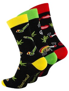 Vincent Creation Ponožky unisex Weed - 3 páry
