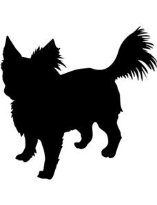 Gravon Samolepka pes - Čivava dlouhosrstá