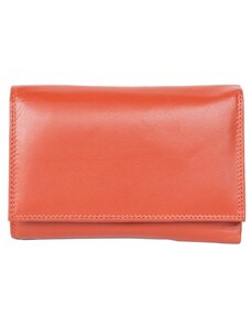 Oranžová kožená peněženka Corsi z měkké kůže FLW