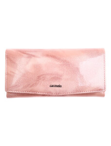 Velká dámská kožená peněženka Carmelo 2109 P růžová