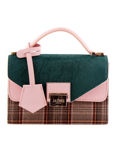 Luxusní kabelka JADISE, Lily Cobalt/check