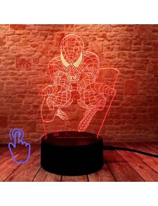 3D LED Lampička Spiderman MARVEL