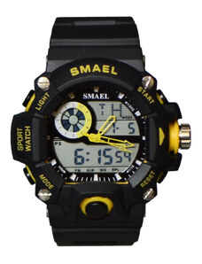 Sportovní digitální hodinky Smael 1385-W žluté