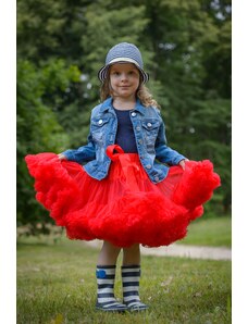 ADELO Tutu sukně dětská tylová extra - červená