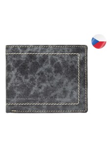Pánská kožená peněženka LAGEN Arlo - šedá