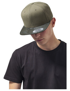 Flexfit Camo Visor Snapback olivová kamufláž