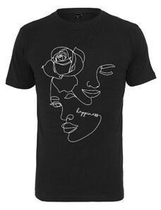 MT Ladies Dámské černé tričko One Line Rose