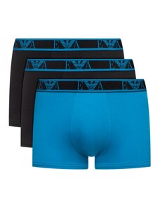 Pánské boxerky Emporio Armani Underwear 3pack - černá, černá, modrá