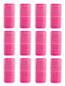 Labor Pro Natáčky suchý zip průměr 24mm růžové malé, 12ks