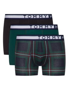 Pánské boxerky Tommy Hilfiger 3 PACK - černá, zelená, modrá (navy)