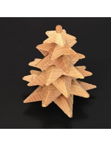 AMADEA Dřevěný 3D strom z masivu skládaný 9 cm