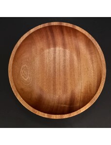 AMADEA Dřevěná miska kulatá, masivní dřevo mahagon, 20x4,5 cm