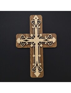 AMADEA Dřevěný kříž skládaný 16 cm