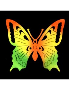 AMADEA Dřevěná dekorace barevná motýl 8cm
