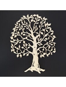 AMADEA Dřevěná strom, přírodní závěsná dekorace, výška 23 cm