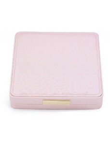 Tiniana Luxusní dárková krabička na šperky 8,5 * 9cm růžová