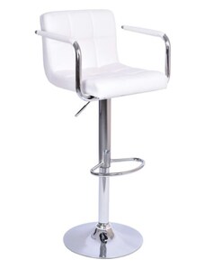 Barová židle LEORA 2 NEW — ekokůže/chrom, více barev