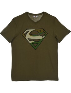 SUPERMAN - ZELENÉ PÁNSKÉ TRIČKO Khaki