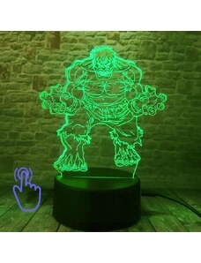 3D LED Lampička Hulk MARVEL