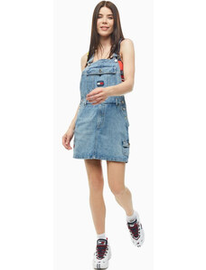 Tommy Hilfiger Tommy Jeans dámské laclové denim šaty DUNGAREE DRESS CRLT