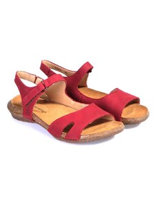 Dámské kožené sandály El Naturalista 5066 červená