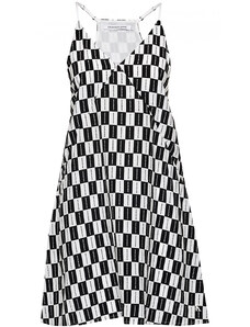 Calvin Klein dámské černo/bílé šaty V-NECK CAMISOLE DRESS