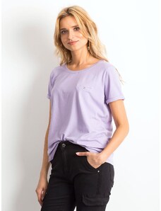 Fashionhunters Světle fialové tričko Transformative