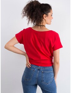 Fashionhunters Červené tričko Emory