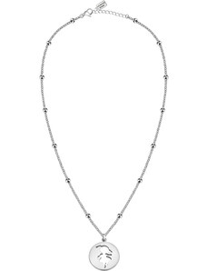 La Petite Story Ocelový náhrdelník s kuličkami Holčička LPS10AQL01