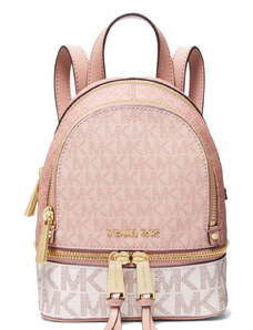 Michael Kors Rhea Mini Color-Block Logo Backpack Ballet Multi