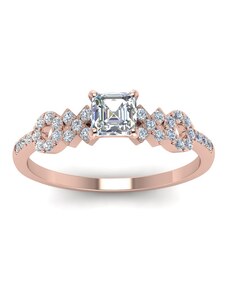 OLIVIE Stříbrný prsten XOXO ROSE 4229