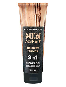 Dermacol Sprchový gel pro muže 3v1 Sensitive Feeling Men Agent (Shower Gel) 250 ml