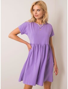 BASIC Dámské fialové šaty -purple Fialová