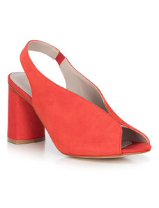 Dámské boty Wittchen, červená, semišová useň