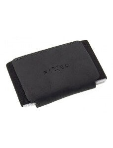 Fixed Chytrá kožená slim peněženka Smile Tiny bez trackeru černá