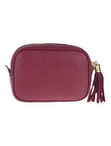 NovaKabelka.cz Kožená kabelka crossbody Bala Bordo Scura