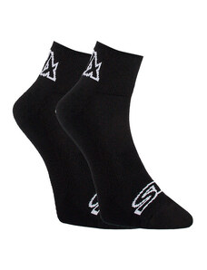 Ponožky Styx kotníkové černé s bílým logem (HK960)