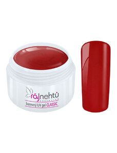 Ráj nehtů Barevný UV gel CLASSIC - Red 5ml