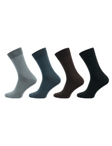 NOVIA Pánské ponožky hladká Lycra 1051C - balení 5 párů
