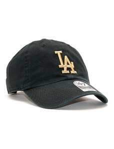 Kšiltovka 47 Brand Los Angeles Dodgers Metallic Clean Up Black Strapback