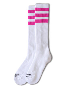 Ponožky American Socks Pink Lavigne AS007 Knee High White/Pink