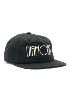 Kšiltovka Diamond Supply Co. Deco Unconstructed Black Strapback