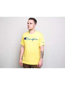 Triko Champion Crewneck T-Shirt Classic Logo Neon Yellow 210972 YS062 BTP