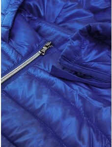 Libland Prošívaná lesklá dámská vesta v chrpové barvě (7000)