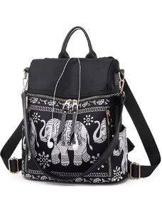 Elegantní kabelka-batoh 2v1 s motivem Slona pro štěstí