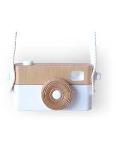 Dětský dřevěný fotoaparát PixFox bílý by Craffox