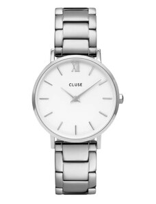 Hodinky Cluse Minuit Steel White, Silver Colour