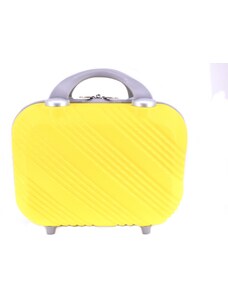Kosmetický palubní příruční kufr Arteddy malý - žlutá
