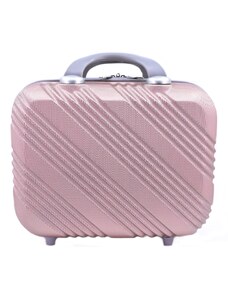 Kosmetický palubní příruční kufr Arteddy velký - světle růžová