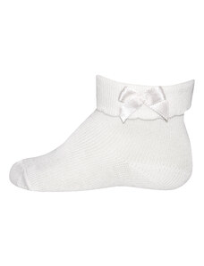 Ewers Dívčí ponožky s mašličkou bílé